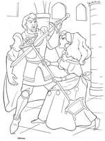 coloriage esmeralda combat phoebus